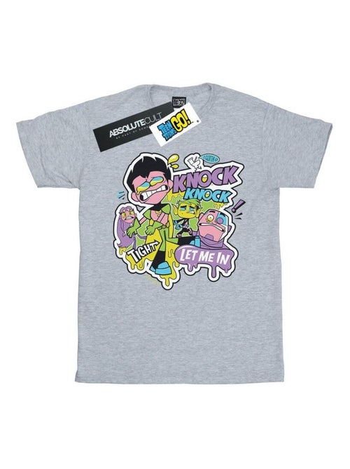 DC Comics - T-shirt TEEN TITANS GO KNOCK KNOCK - Kiabi