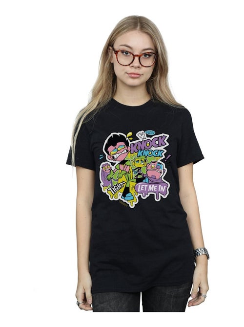 DC Comics - T-shirt TEEN TITANS GO KNOCK KNOCK - Kiabi