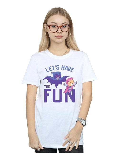 DC Comics - T-shirt TEEN TITANS GO LET'S HAVE THE FUN - Kiabi