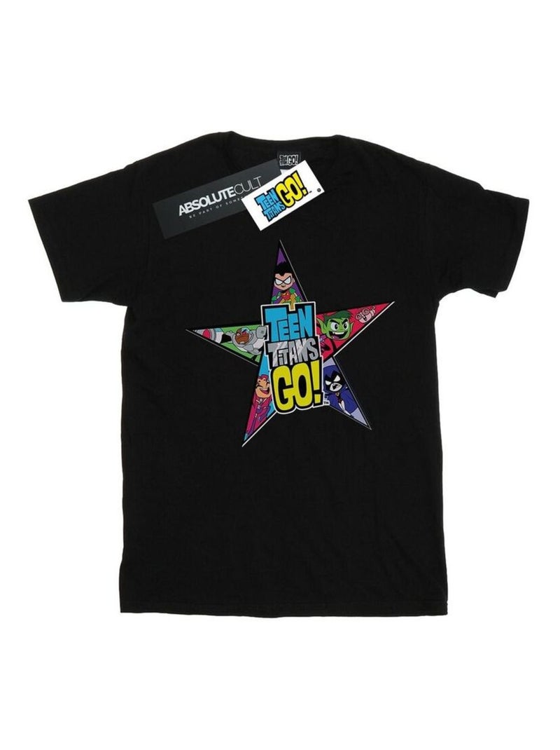 DC Comics - T-shirt TEEN TITANS GO Noir - Kiabi