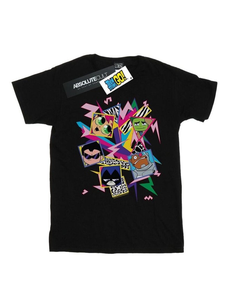 DC Comics - T-shirt Teen Titans Go! Noir - Kiabi