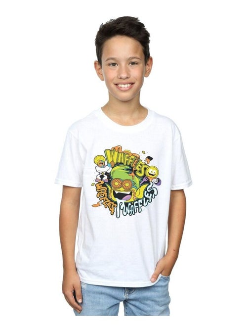 DC Comics - T-shirt TEEN TITANS GO WAFFLE MANIA - Kiabi