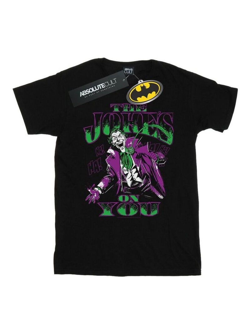 DC Comics - T-shirt THE JOKE'S ON YOU Noir - Kiabi