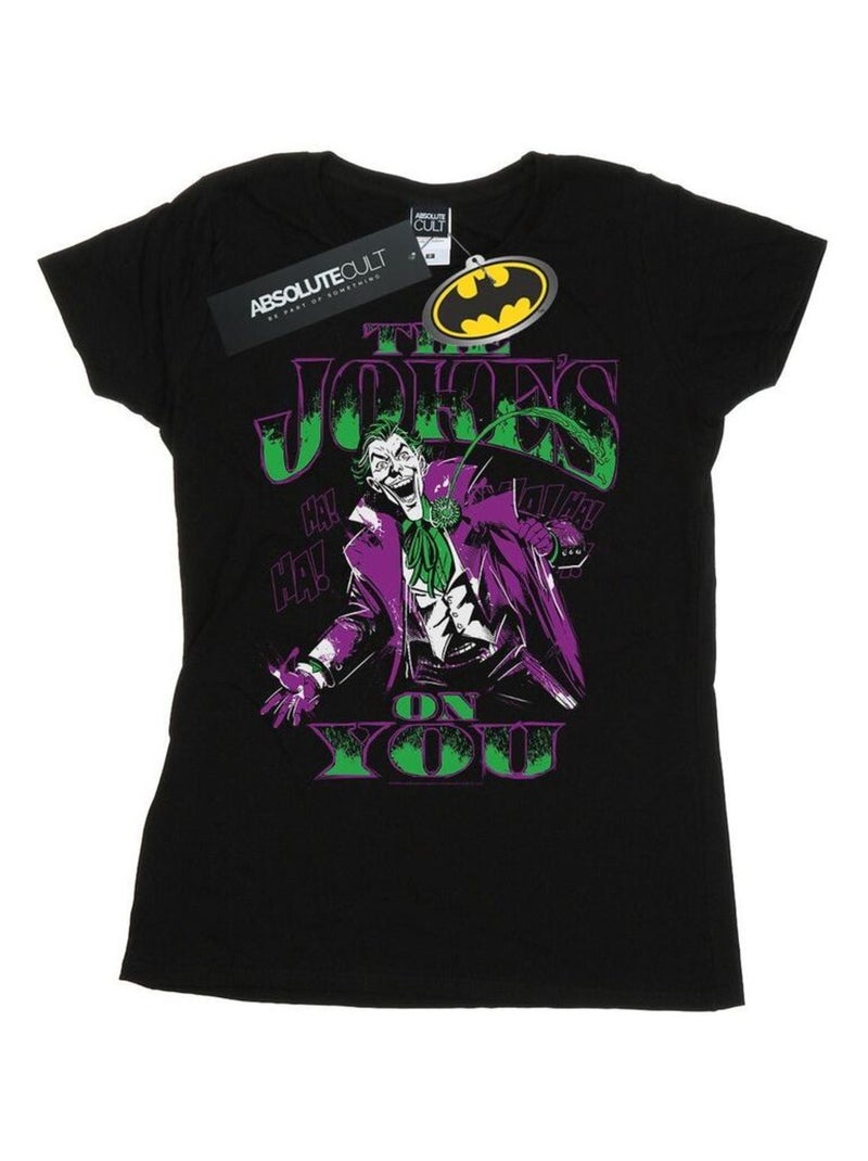 DC Comics - T-shirt THE JOKE'S ON YOU Noir - Kiabi