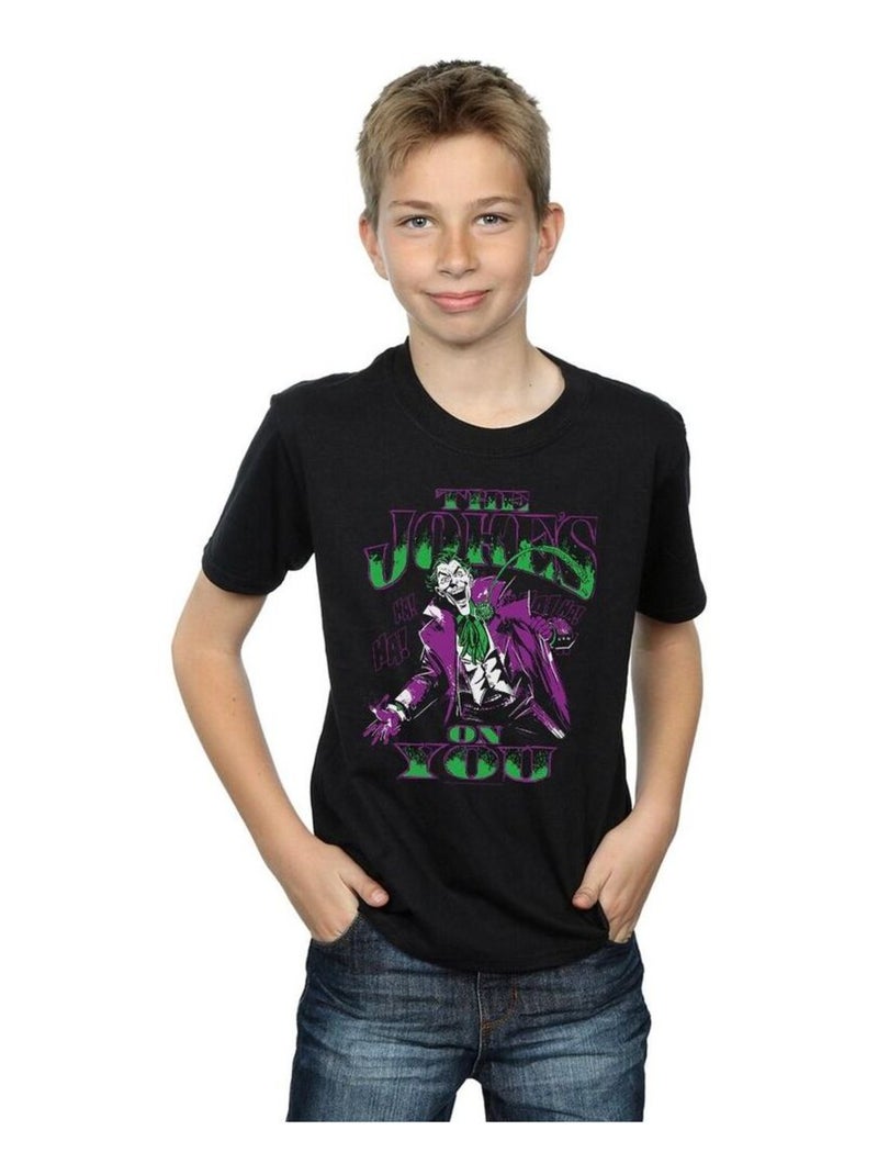 DC Comics - T-shirt THE JOKE'S ON YOU Noir - Kiabi