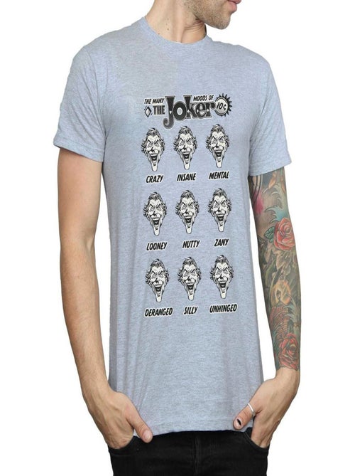 DC Comics - T-shirt THE MANY MOODS OF Joker - Kiabi
