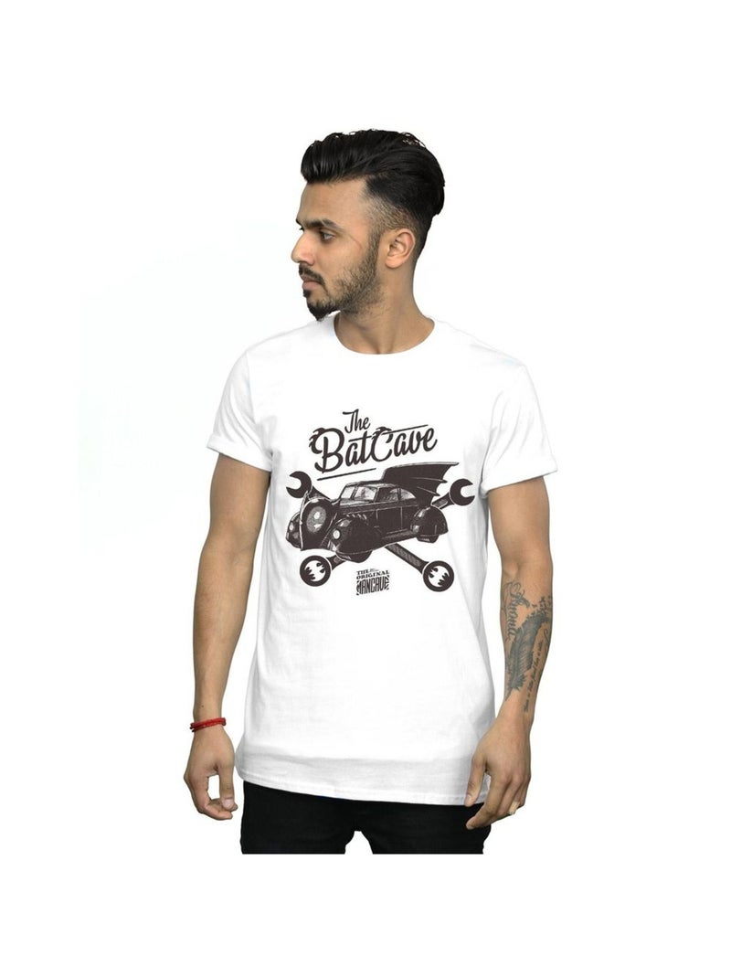 DC Comics - T-shirt THE ORIGINAL MANCAVE Blanc - Kiabi