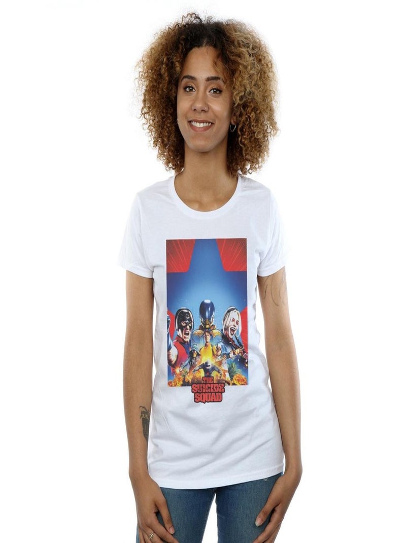 DC Comics - T-shirt THE SUICIDE SQUAD Blanc - Kiabi