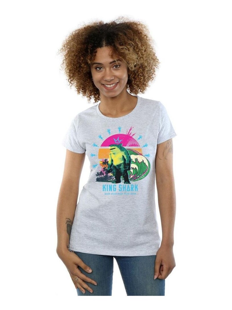 DC Comics - T-shirt THE SUICIDE SQUAD Gris chiné - Kiabi