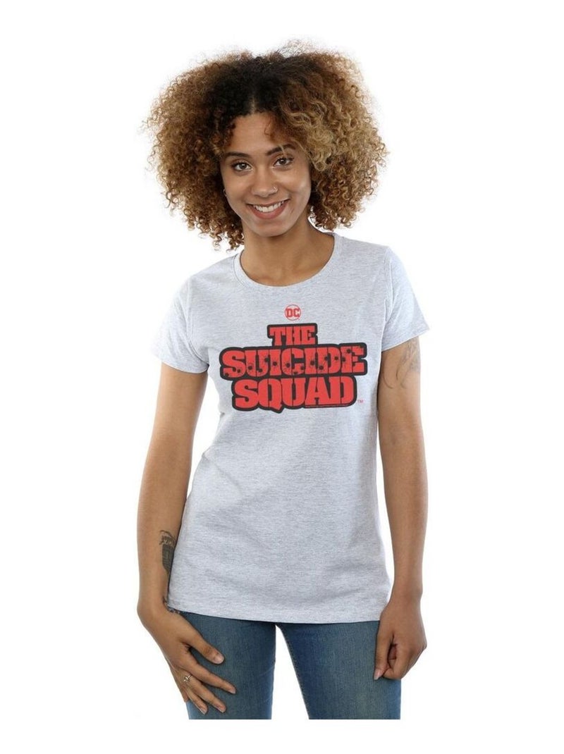 DC Comics - T-shirt THE SUICIDE SQUAD Gris chiné - Kiabi