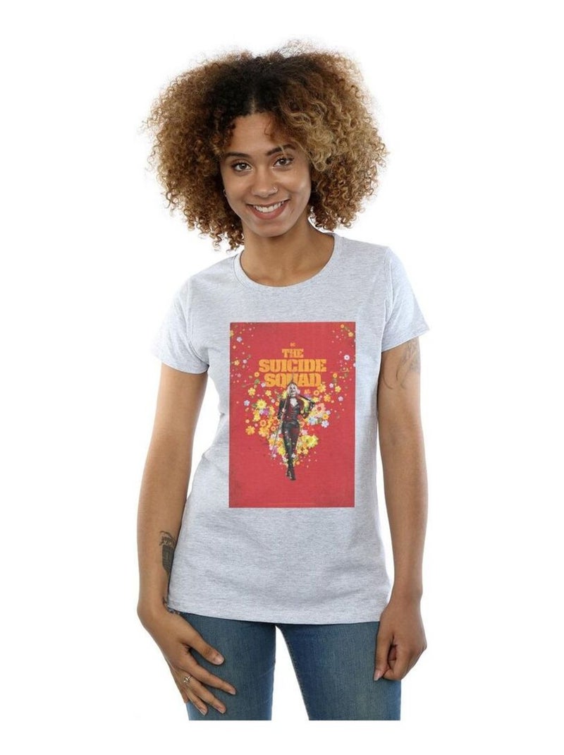 DC Comics - T-shirt THE SUICIDE SQUAD Gris chiné - Kiabi