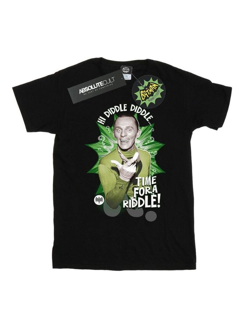 DC Comics - T-shirt TIME FOR A RIDDLE Noir - Kiabi