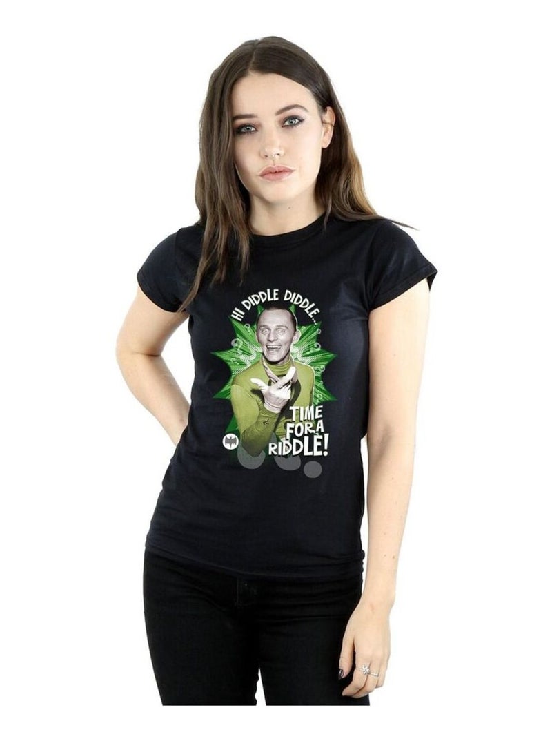 DC Comics - T-shirt TIME FOR A RIDDLE Noir - Kiabi