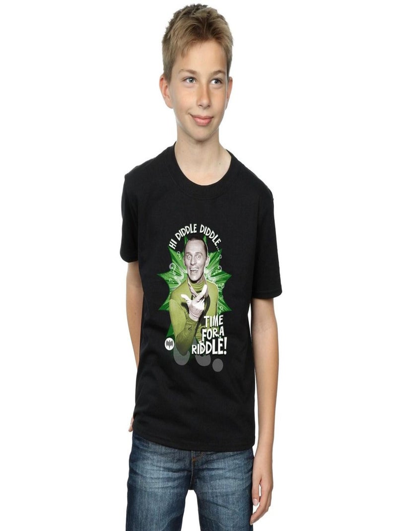 DC Comics - T-shirt TIME FOR A RIDDLE Noir - Kiabi