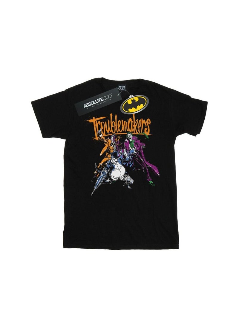DC Comics - T-shirt TROUBLEMAKERS Noir - Kiabi