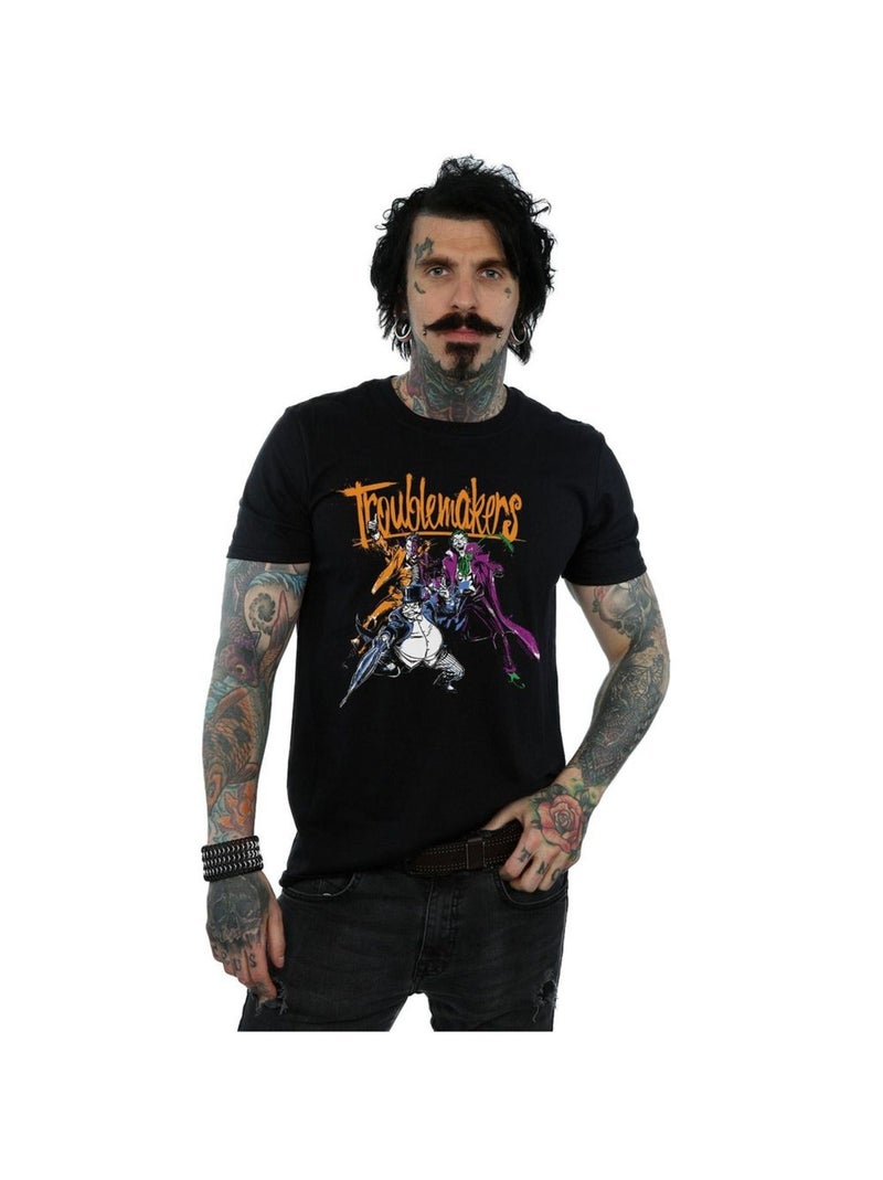DC Comics - T-shirt TROUBLEMAKERS Noir - Kiabi