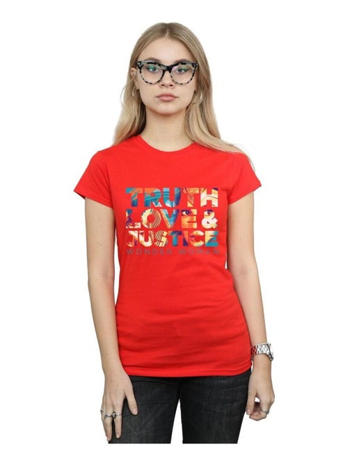 DC Comics - T-shirt TRUTH LOVE JUSTICE - Kiabi
