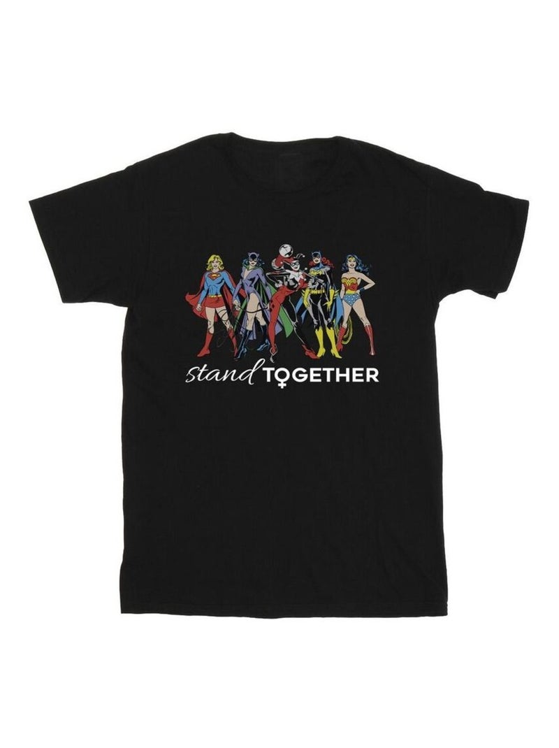 DC Comics - T-shirt WOMEN OF DC STAND TOGETHER Noir - Kiabi