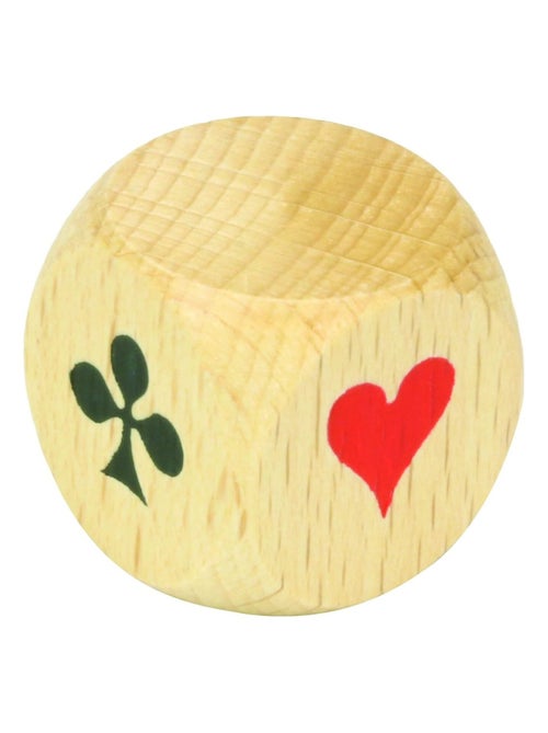 Dé d'atout du jeu de Belote en bois - Kiabi