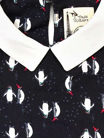 de Noël Blouse col claudine & jupe plissée - 'LA FAUTE A VOLTAIRE'