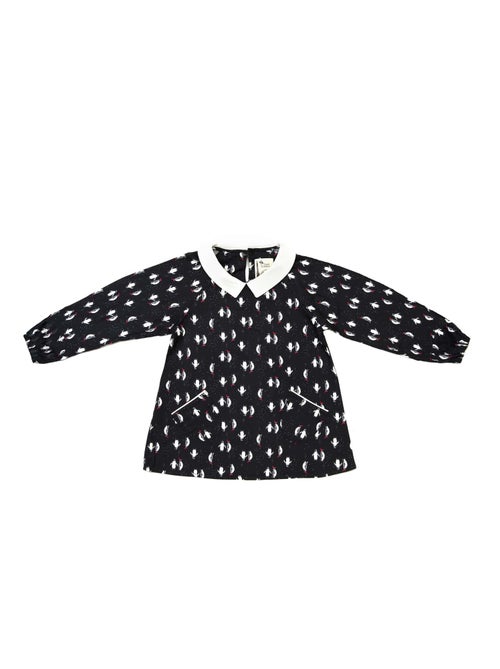 de Noël   Blouse col claudine & jupe plissée   - 'LA FAUTE A VOLTAIRE' - Kiabi