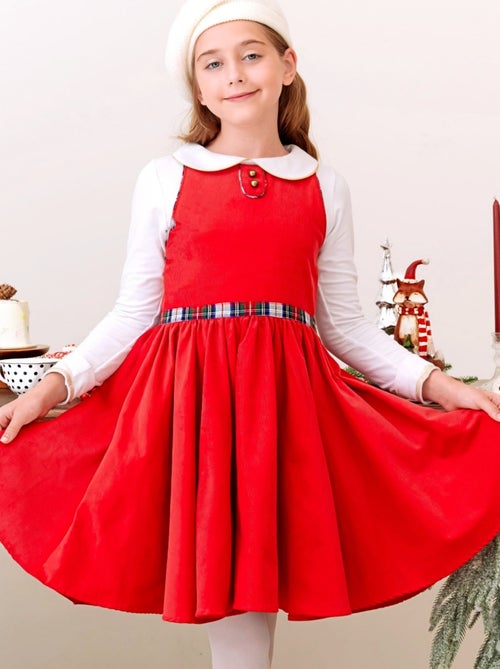de Noël  : Robe Patineuse  + T-shirt  - La Faute à Voltaire - Kiabi
