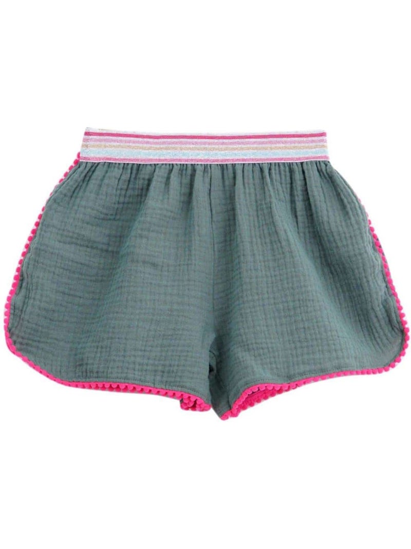 de plage   Tunique + short     LOVE - La Faute à Voltaire Vert olive - Kiabi