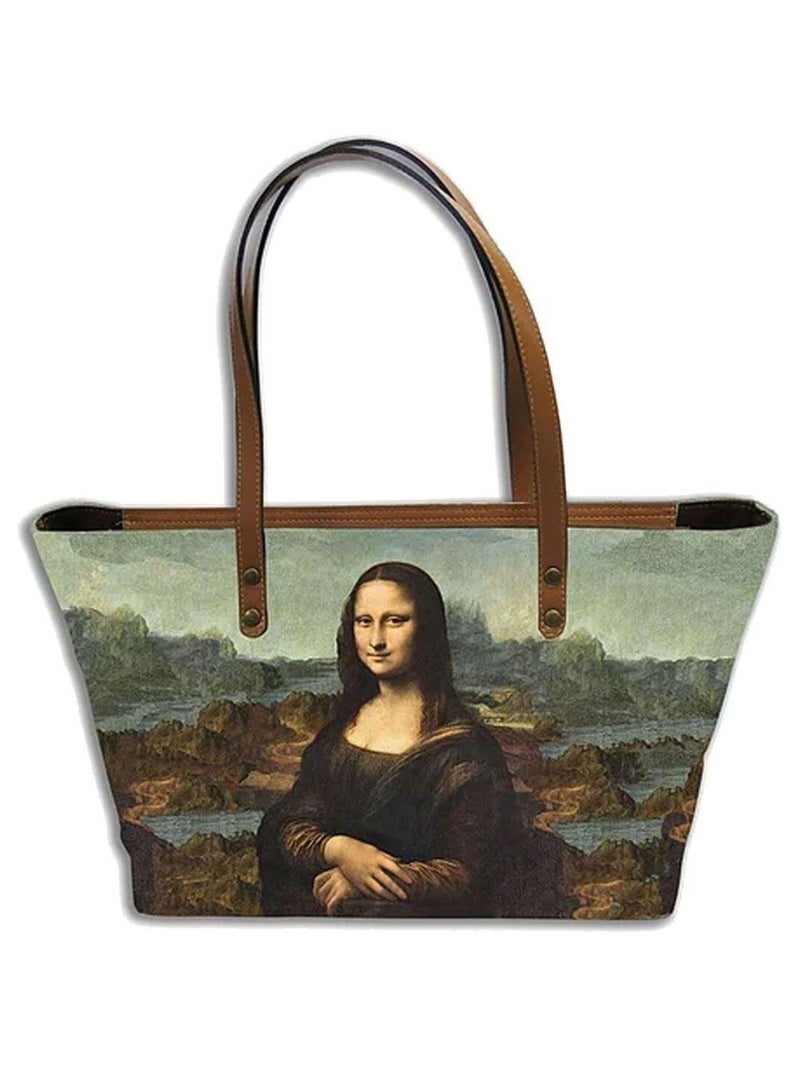 DE VINCI LA JOCONDE Sac de ville - Fabrication Française Marron - Kiabi