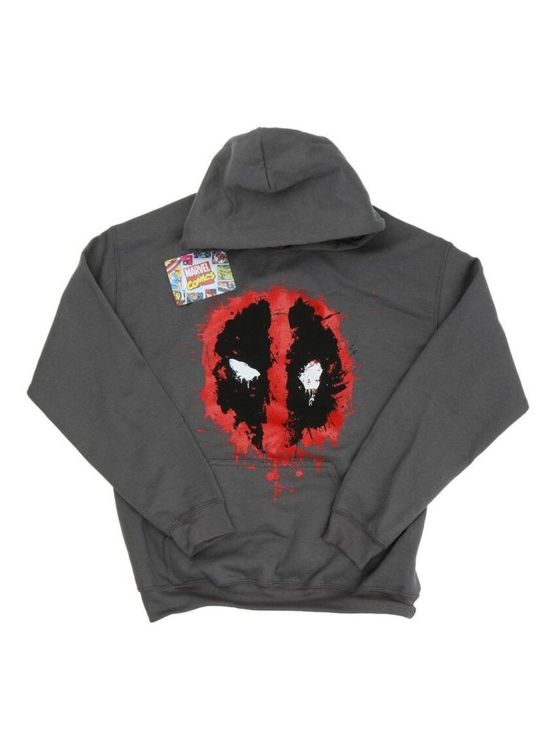 Deadpool - Sweat à capuche Gris Noir - Kiabi