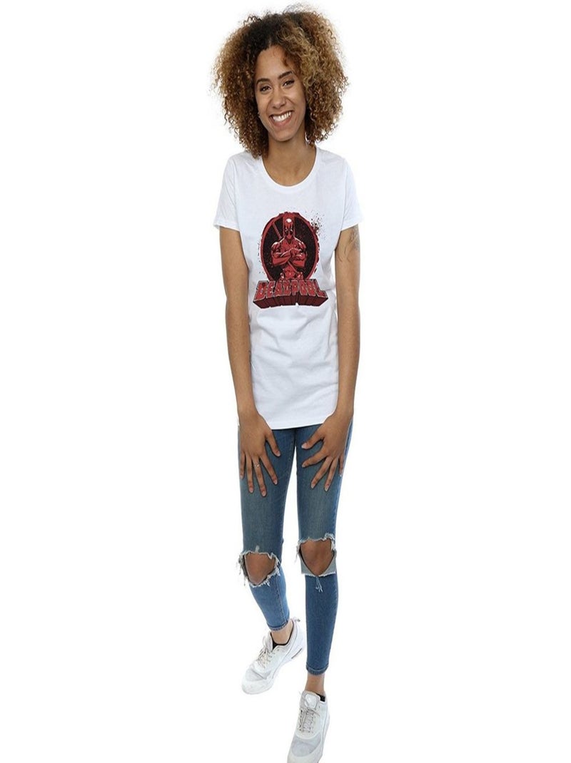 Deadpool - T-shirt ARMS CROSSED Blanc - Kiabi