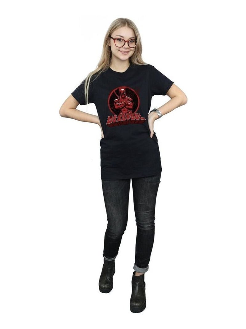 Deadpool - T-shirt ARMS CROSSED Noir - Kiabi