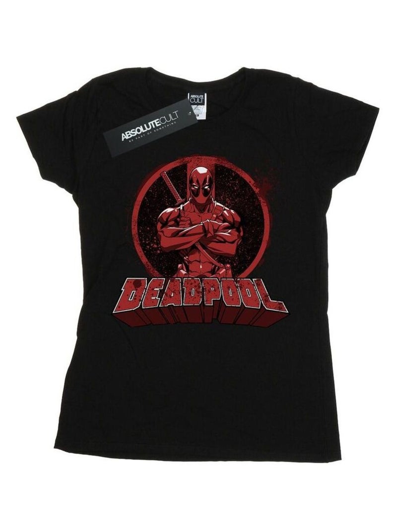 Deadpool - T-shirt ARMS CROSSED Noir - Kiabi