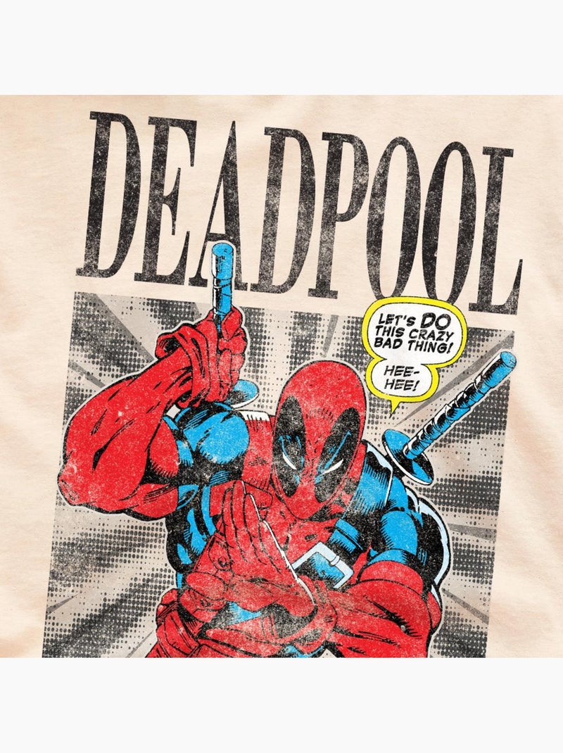 Deadpool - T-shirt MERC WITH THE MOUTH Beige - Kiabi