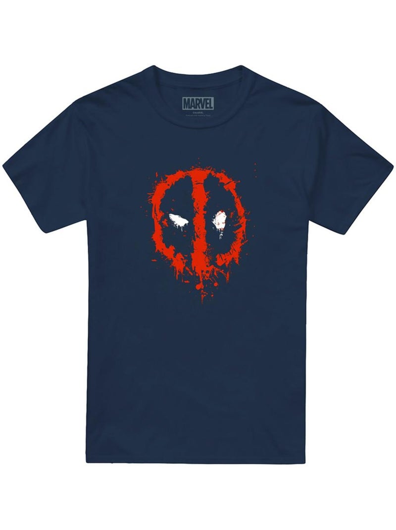 Deadpool - T-shirt motif/style peint Bleu marine - Kiabi