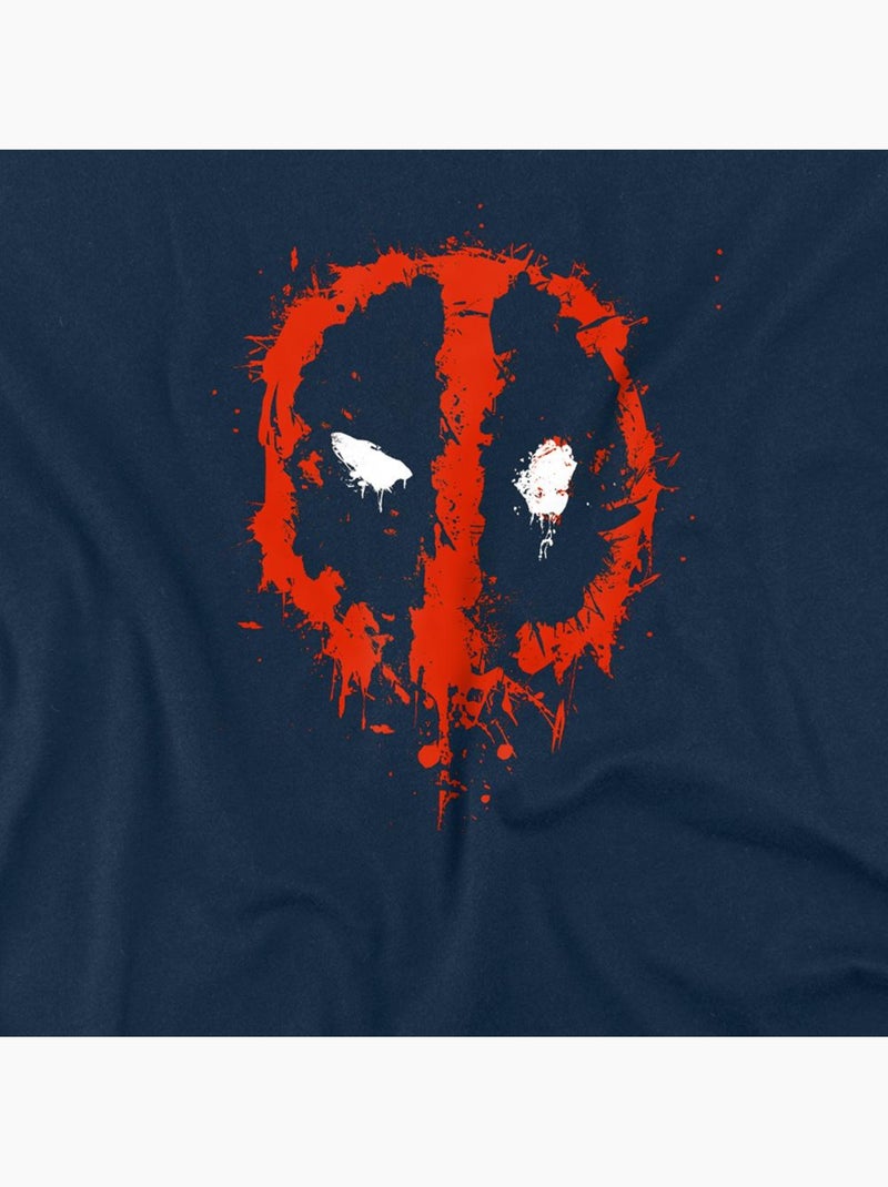 Deadpool - T-shirt motif/style peint Bleu marine - Kiabi
