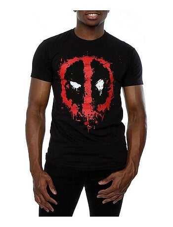 Deadpool - T-shirt motif/style visage écrasé (Deadpool)