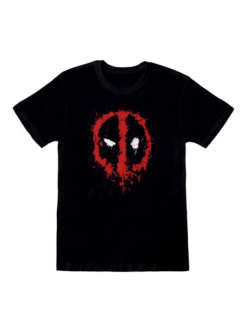 Deadpool - T-shirt Noir Rouge - Kiabi
