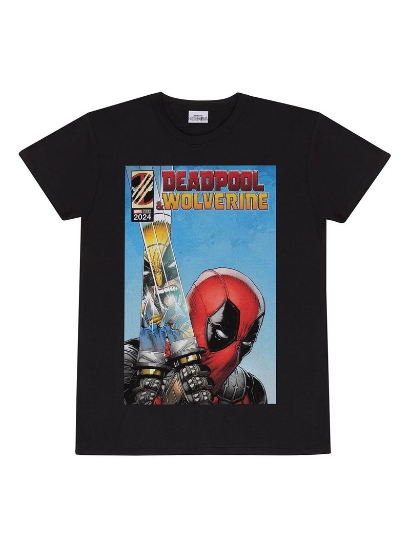 Deadpool & Wolverine - T-shirt REFLECTION Noir - Kiabi