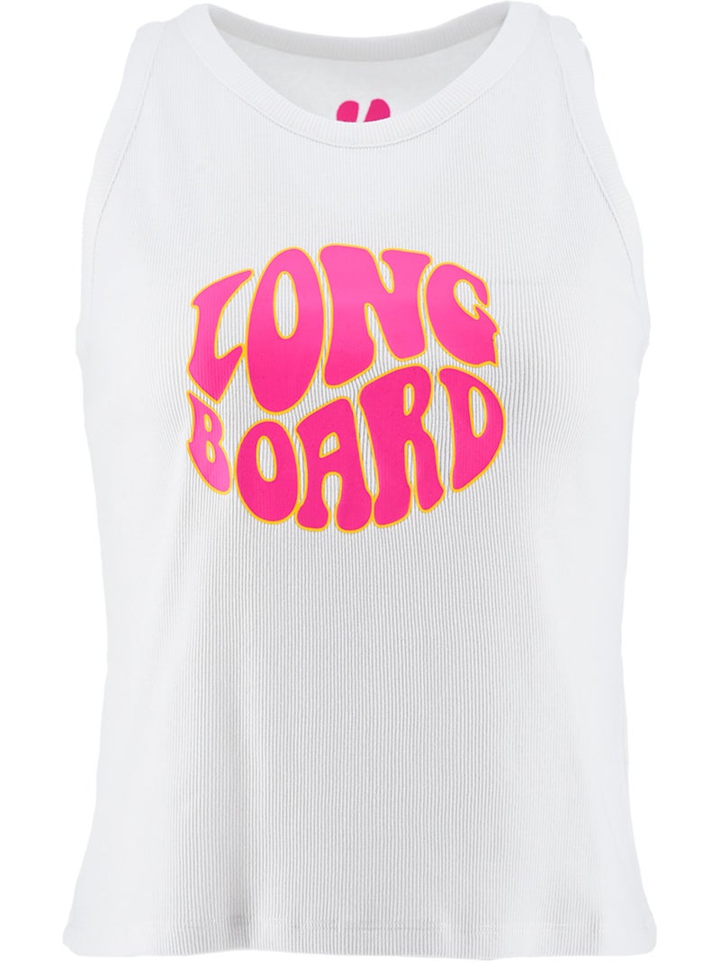 Debardeur -   - Longboard Blanc - Kiabi