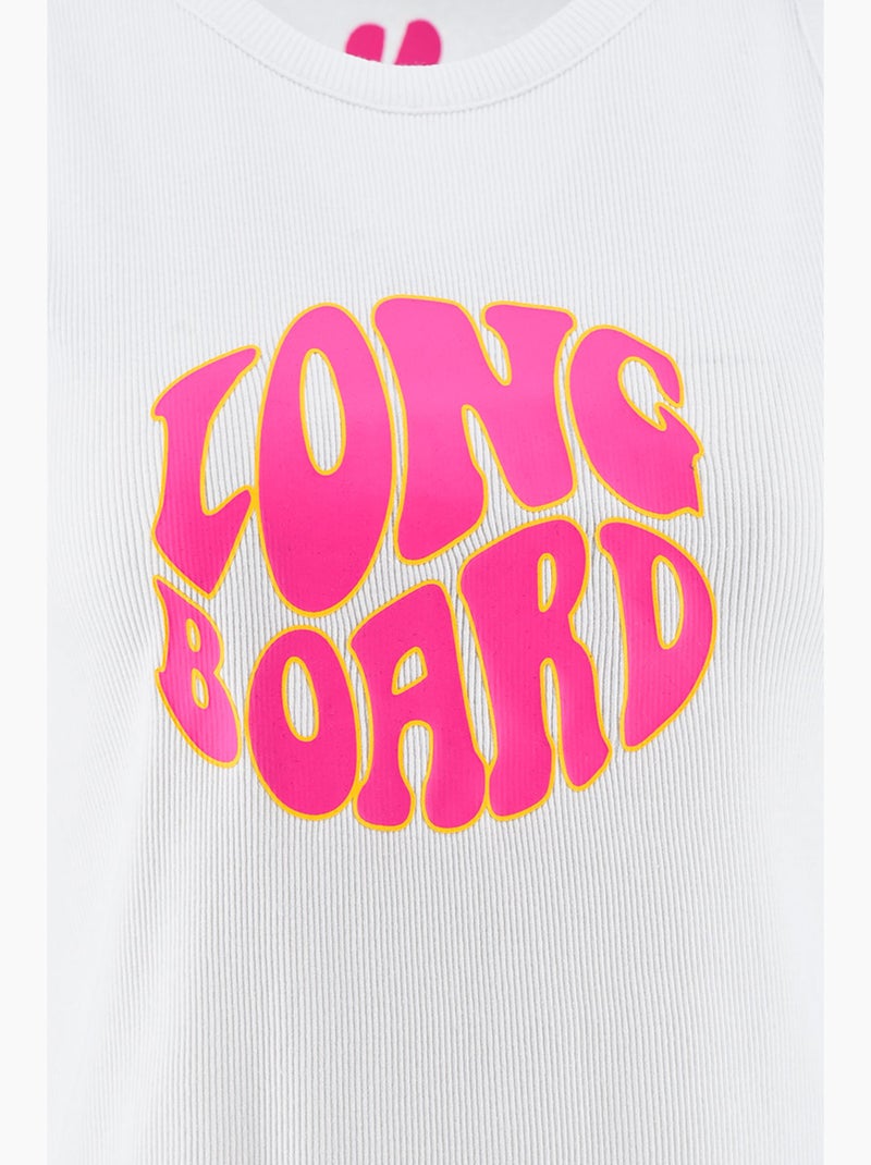 Debardeur -   - Longboard Blanc - Kiabi
