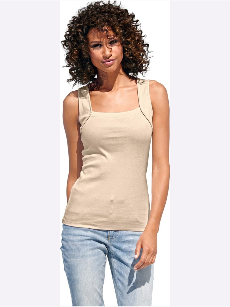 Débardeur - Taille Standard - Helline Beige - Kiabi