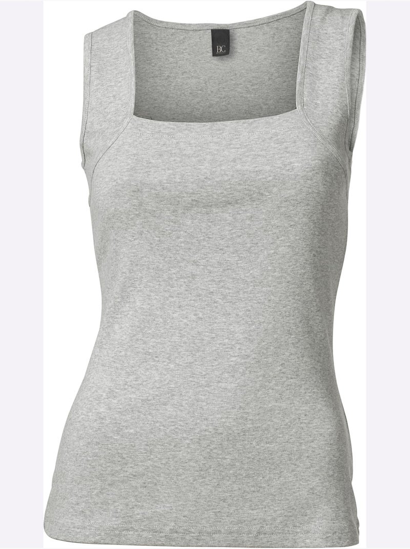 Débardeur - Taille Standard - Helline Gris chiné - Kiabi