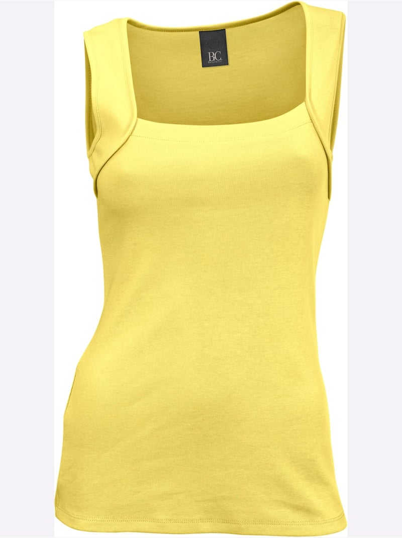 Débardeur - Taille Standard - Helline Jaune - Kiabi