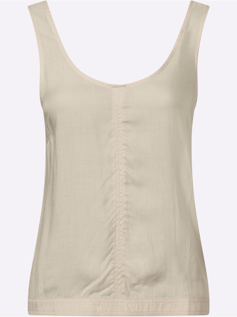 Débardeur 100% Modal - Taille Standard - Helline Sable - Kiabi
