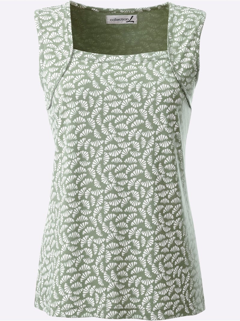 Débardeur 50% Coton - Taille Standard - Witt Écru/Rose - Kiabi