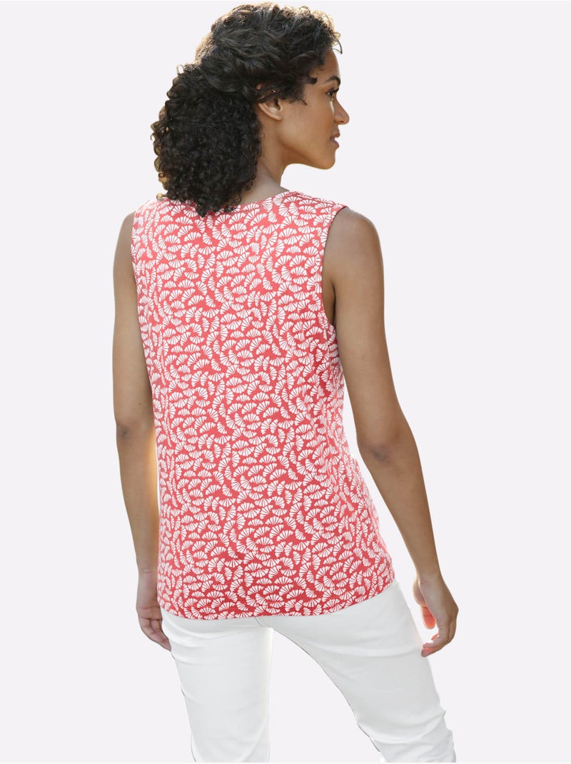 Débardeur 50% Coton - Taille Standard - Witt Rose saumon - Kiabi