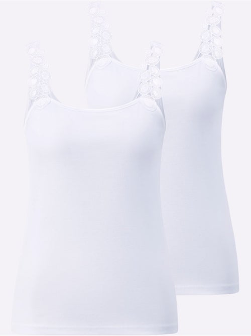 Débardeur 50% Modal - Taille Standard - Witt - Lot de 2 - Kiabi Débardeur 50% Modal - Taille Standard - Witt - Lot de 2 - Kiabi