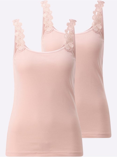Débardeur 50% Modal - Taille Standard - Witt - Lot de 2 - Kiabi