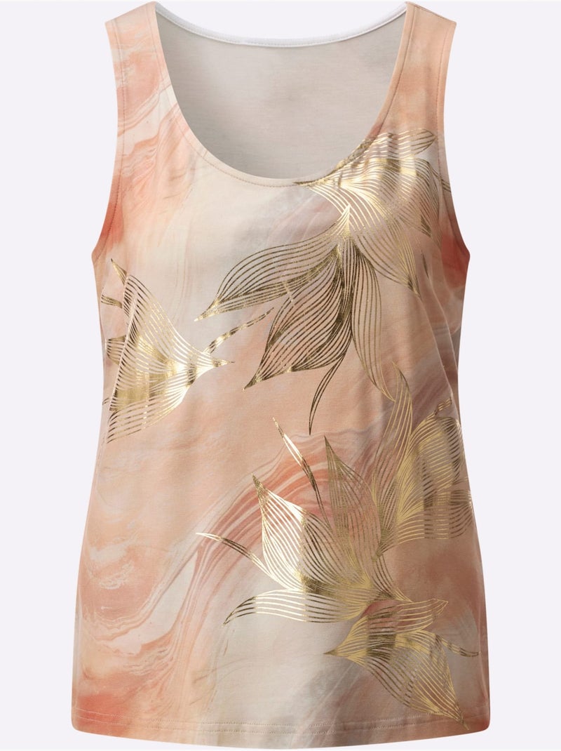 Débardeur 95% Viscose (ecovero) - Taille Standard - Helline Ecru - Kiabi