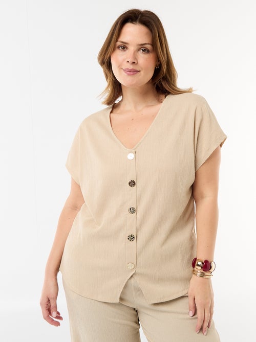 Débardeur à boutons dorés - Kiabi